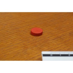 Token rotondo 15x4mm rosso