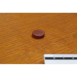 Token rotondo 15x4mm marrone