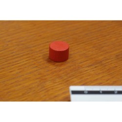 Token cilindrico 15x10mm rosso