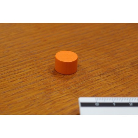 Token cilindrico 15x10mm arancio