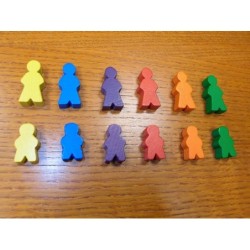 Pedina Omino Junior Viola 13,5x8x24 mm