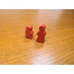 Pedina Omino Junior Rossa 13,5x8x24 mm