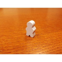 Pedina Omino Junior Bianca 13,5x8x24 mm