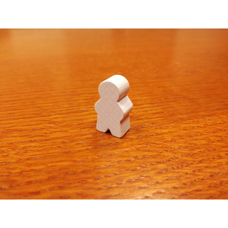 Pedina Omino Junior Bianca 13,5x8x24 mm