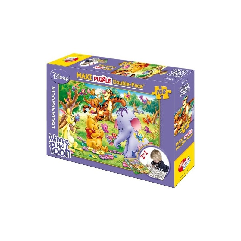 Puzzle 108 pezzi Maxi Double-Face Disney Winnie the Pooh Art.31719