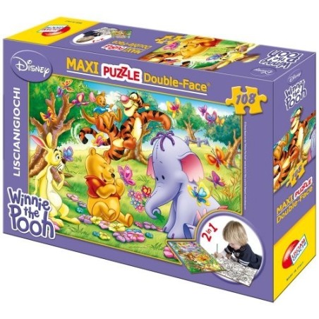 Puzzle 108 pezzi Maxi Double-Face Disney Winnie the Pooh Art.31719