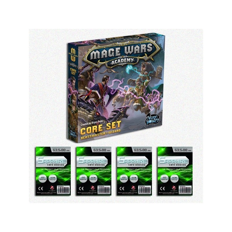 SAFEGAME Mage Wars Academy + bustine protettive