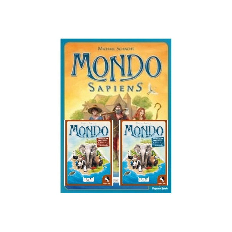 BUNDLE Mondo Sapiens + Zusatzspieler pack A + Zusatzspieler pack B