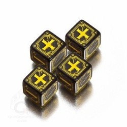 Set dadi Fudge - Nero, Giallo