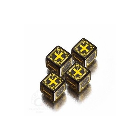 Set dadi Fudge - Nero, Giallo