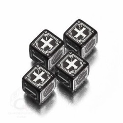 Set dadi Fudge - Nero, Bianco