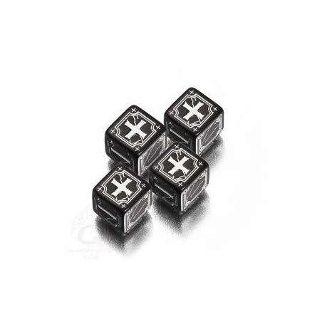 Set dadi Fudge - Nero, Bianco