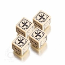 Set dadi Fudge - Avorio, Nero