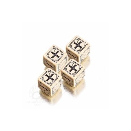 Set dadi Fudge - Avorio, Nero