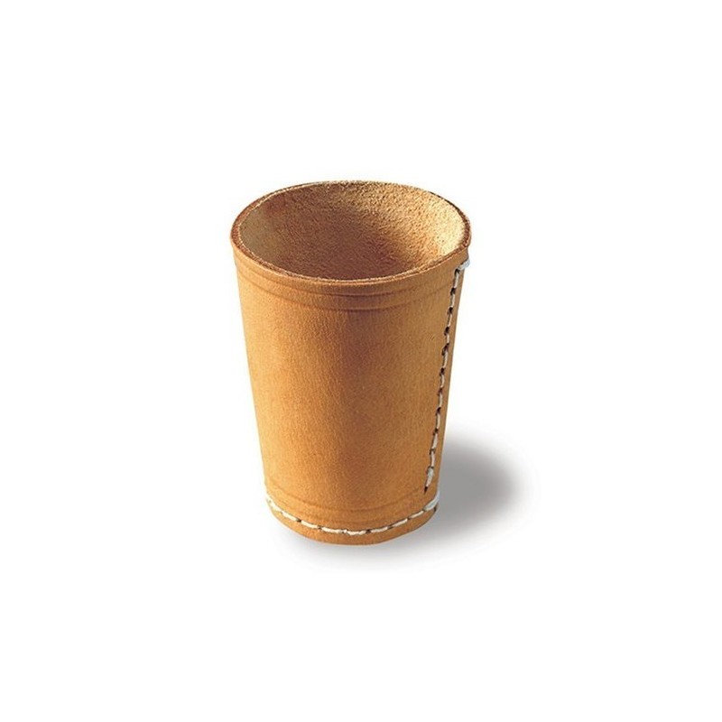 Bicchiere in cuoio lancia dadi