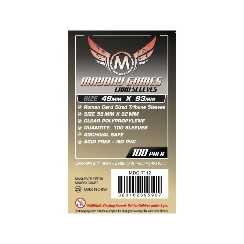 49x93 mm bustine protettive trasparenti MayDay (100 pezzi) - MDG7112