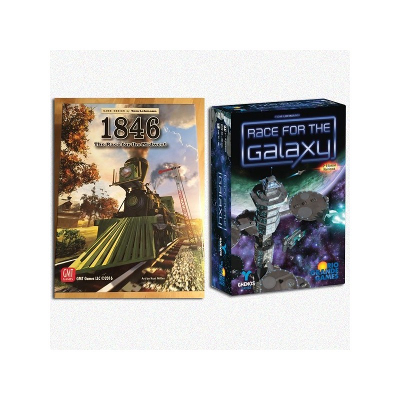 BUNDLE Race for the Galaxy (2nd Ed. Rivisitata) ITA + 1846: The Race for the Midwest 2nd Pr.