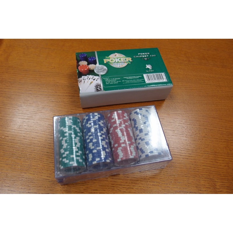 Fiches Poker Chips 100 pezzi 11,5g