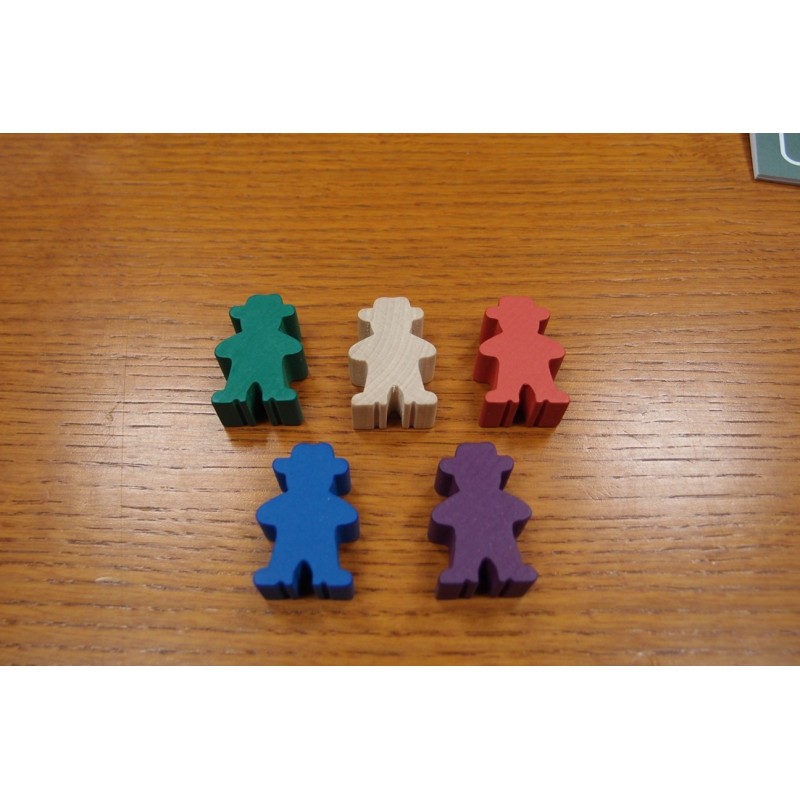 Agricola pedine in legno: 5 Grandi colorati