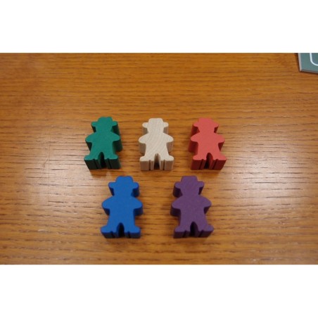 Agricola pedine in legno: 5 Grandi colorati