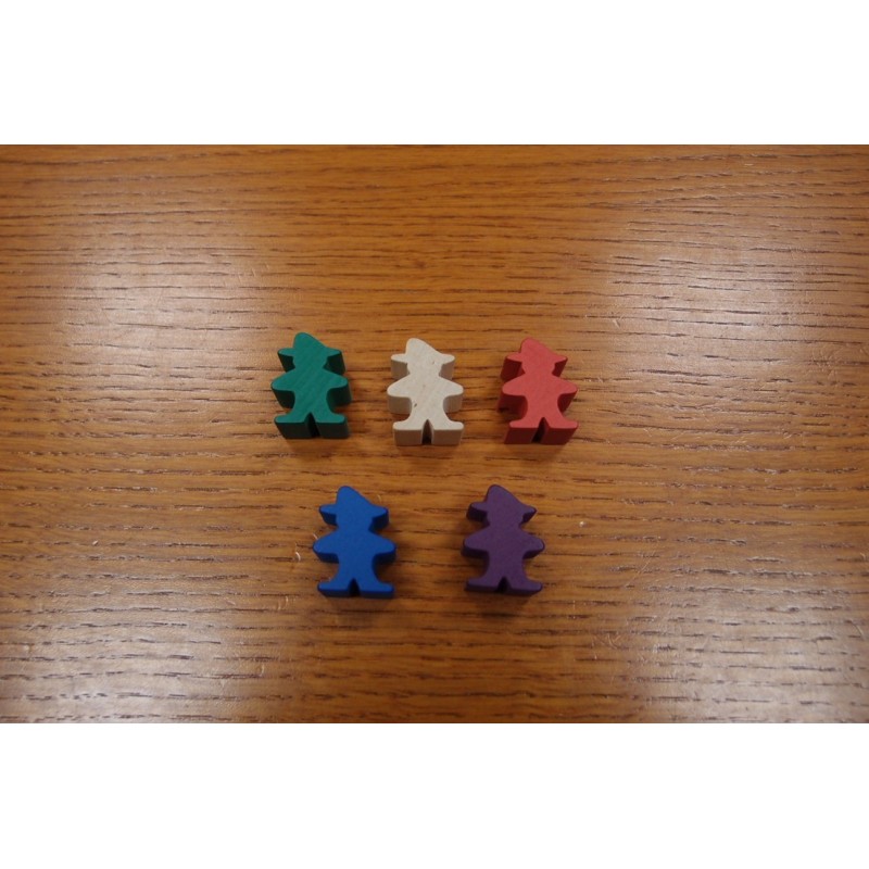 Agricola pedine in legno: 5 Piccoli colorati