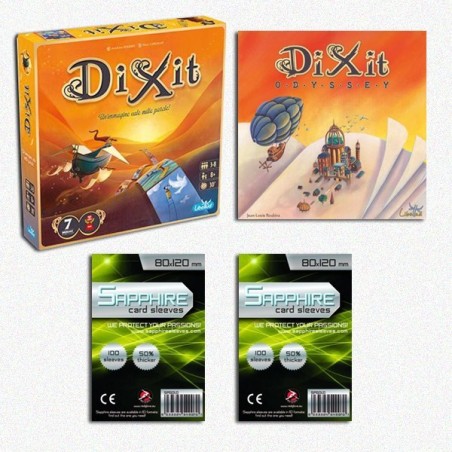 SAFEBUNDLE Dixit (New Ed.) + Dixit Odyssey + bustine protettive