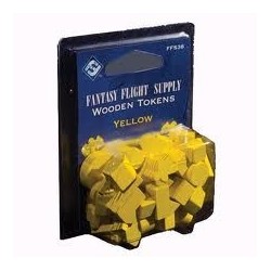 Wooden Gaming Token - Yellow