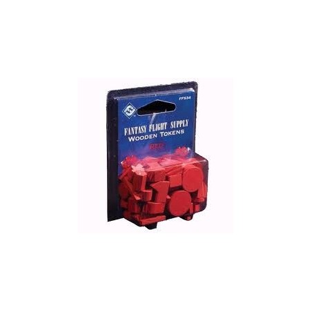 Wooden Gaming Token FFG - Red