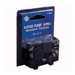 Wooden Gaming Token - Black