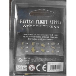 Wooden Gaming Token - Black