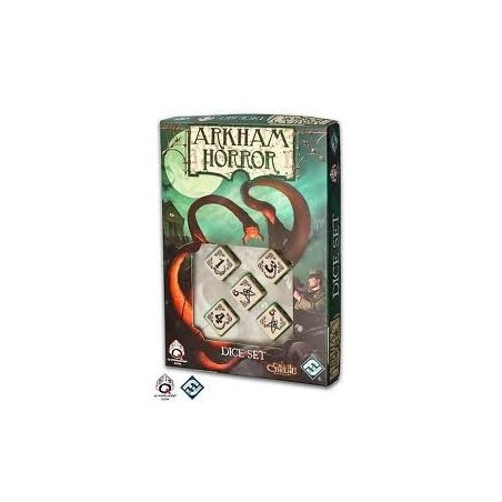 Arkham Horror Diceset (Avorio, numeri neri)