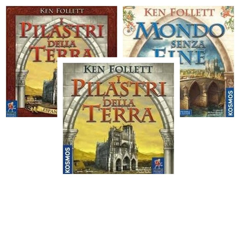 BUNDLE KEN FOLLET: I Pilastri della Terra + I Pilastri della terra Esp. 5-6 giocatori + Mondo Senza Fine