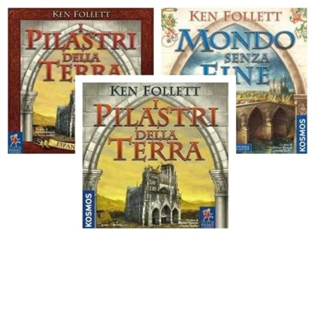 BUNDLE KEN FOLLET: I Pilastri della Terra + I Pilastri della terra Esp. 5-6 giocatori + Mondo Senza Fine