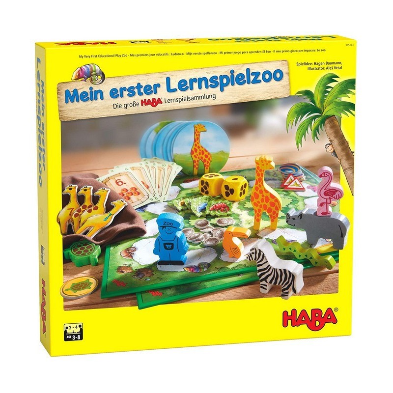 Il mio primo gioco per imparare: Lo zoo (Mein erster Lernspielzoo) - HABA