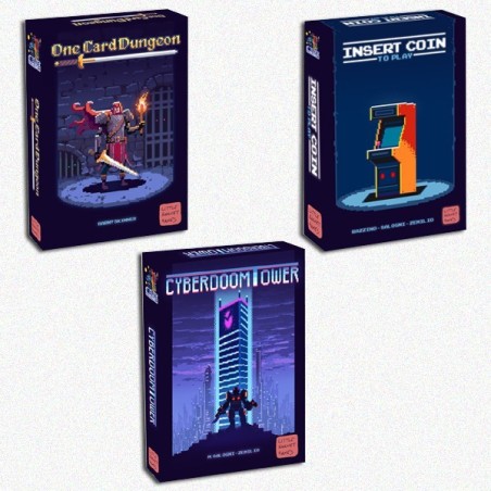 BUNDLE Insert Coin to Play + Cyberdoom Tower + One Card Dungeon