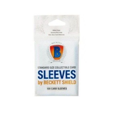 63x88 mm bustine protettive trasparenti Beckett - 100 bustine (40 microns)