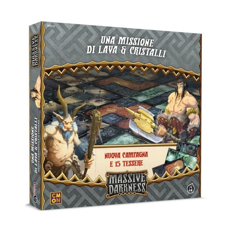 Una Missione di Lava e Cristalli Tiles Set: Massive Darkness 2