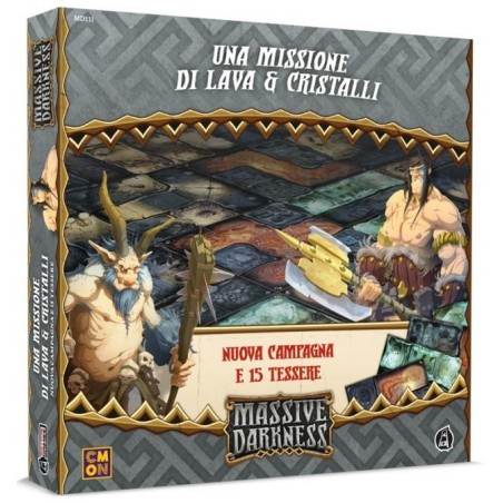 Una Missione di Lava e Cristalli Tiles Set: Massive Darkness 2