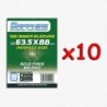 BUNDLE 10 pezzi 63,5x88 mm bustine protettive trasparenti Sapphire Perfect Size "DARKGREEN" (100 bustine)
