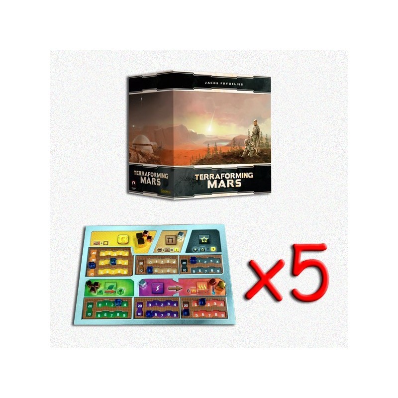 BUNDLE Terraforming Mars ITA: Big Box (3D Tiles) + Plance giocatore dual layer