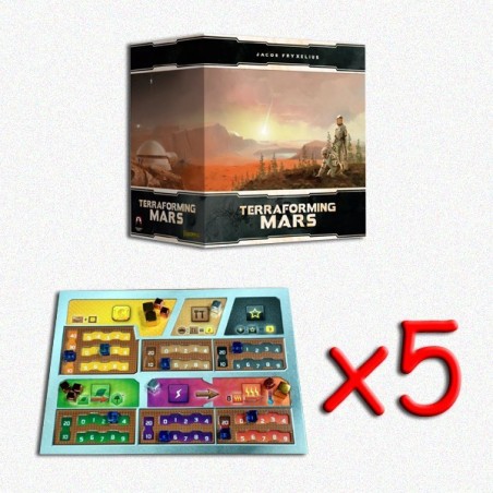BUNDLE Terraforming Mars ITA: Big Box (3D Tiles) + Plance giocatore dual layer