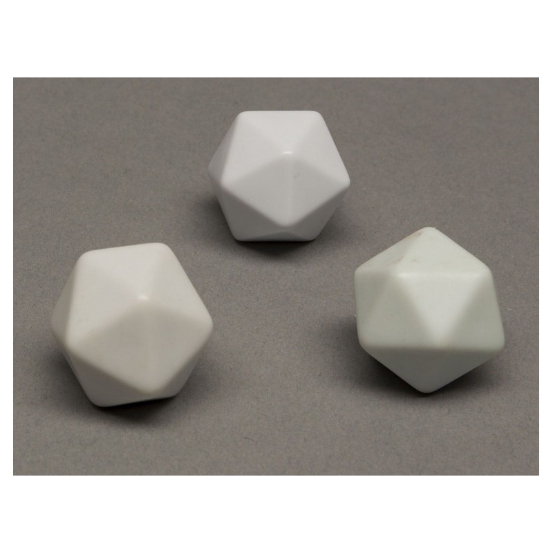 Dado d20 Vuoto (bianco)