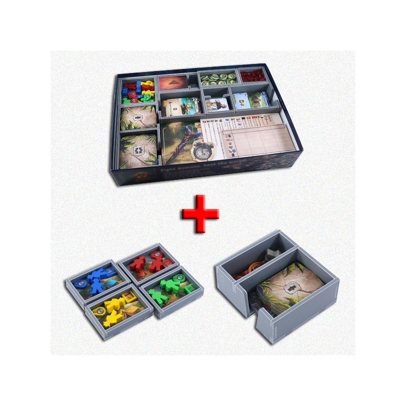 BUNDLE Lost Ruins of Arnak - Organizer Folded Space in EvaCore + Expedition Leaders Trays