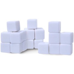 Dado d6 16mm Vuoto (bianco)
