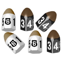 6 Pack Bullet Dice: Tiny...