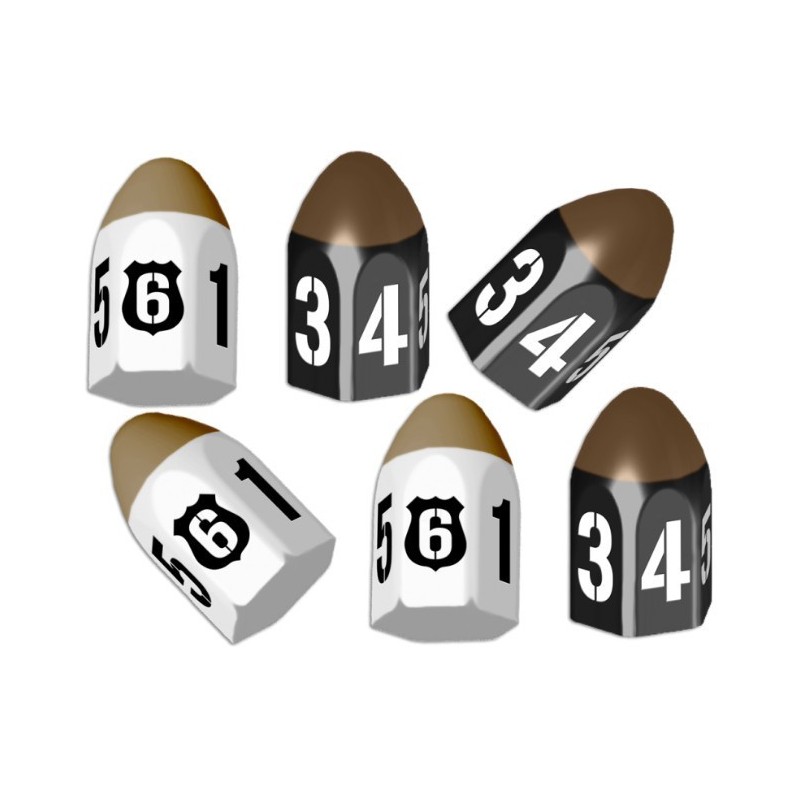 6 Pack Bullet Dice: Tiny Epic Crimes