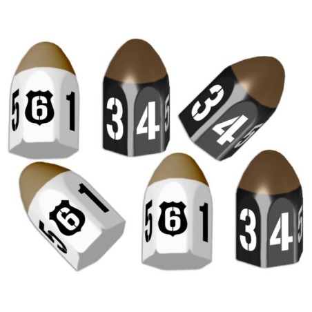 6 Pack Bullet Dice: Tiny Epic Crimes