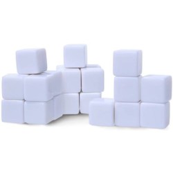 BUNDLE Dado d6 16mm Vuoto (bianco) (10 pezzi)