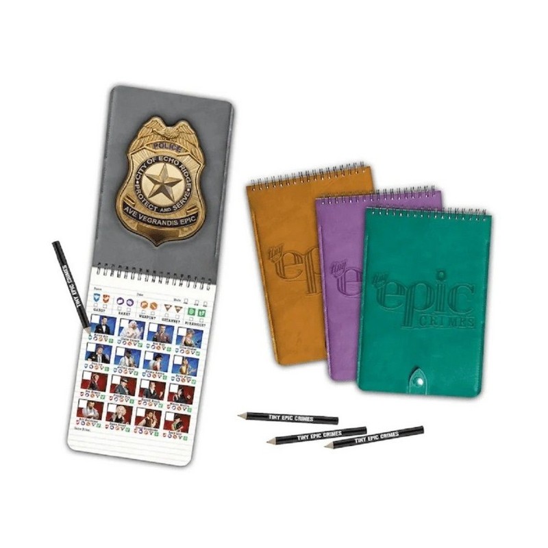 4 Pack Detective Notebooks: Tiny Epic Crimes