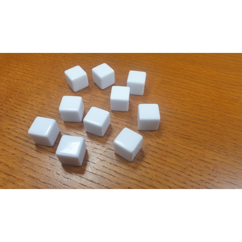 BUNDLE Dado d6 16mm Vuoto (bianco) (25 pezzi)